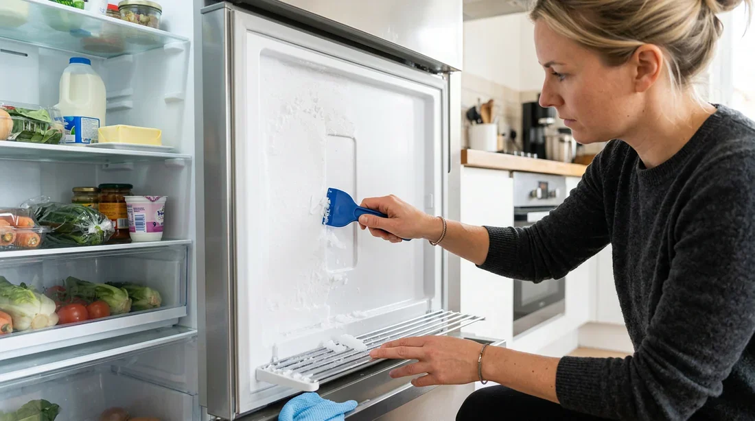 Conseils pour enlever le givre sans abîmer le réfrigérateur Décongélation manuelle sécurisée d'un réfrigérateur