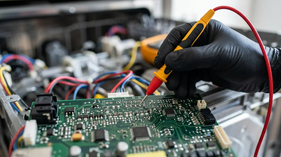 Test électrique composants lave-vaisselle Utilisation d'un multimètre pour tester les composants électriques du lave-vaisselle