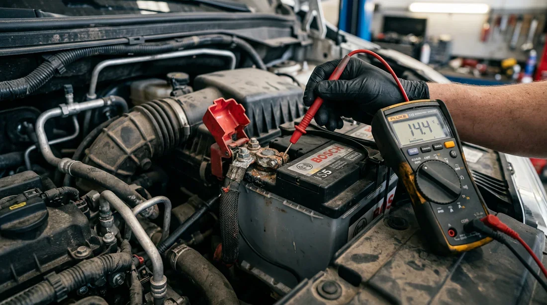 Contrôle de la batterie et du système électrique sur Ford Transit