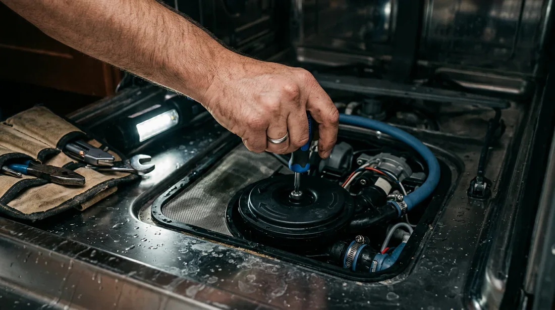 Bandeau de commande Siemens avec code erreur E:25 Bandeau de commande de lave-vaisselle Siemens affichant l'erreur E:25