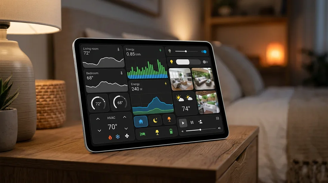 Tableau de bord Home Assistant affichant les données Netatmo
