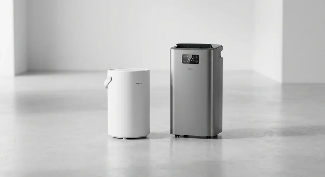 Comparatif de déshumidificateurs performants Différents types de déshumidificateurs d'air domestiques.