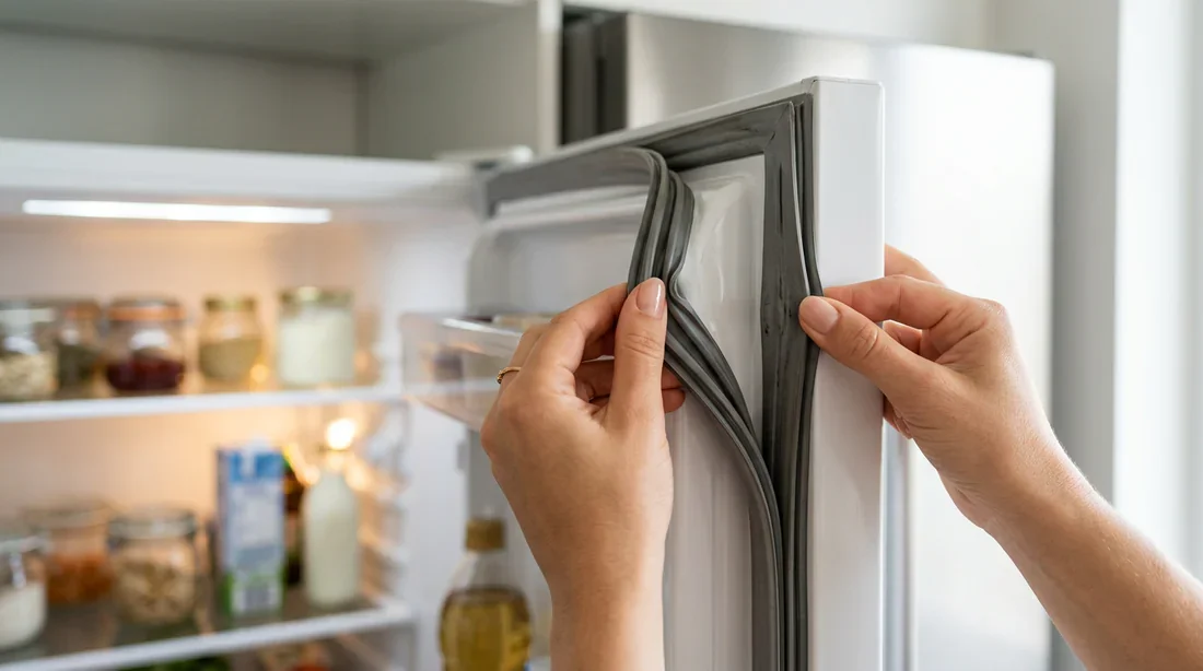 Inspection du joint en caoutchouc d'étanchéité de la porte du frigo