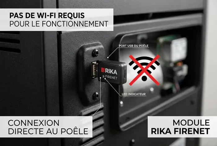 Rika Firenet problème connexion : guide de réparation - Rika Firenet : 4 étapes pour réparer la panne - Poêle Rika Firenet hors ligne ? Voici comment le reconnecter Problème de connexion Wi-Fi sur module Rika Firenet
