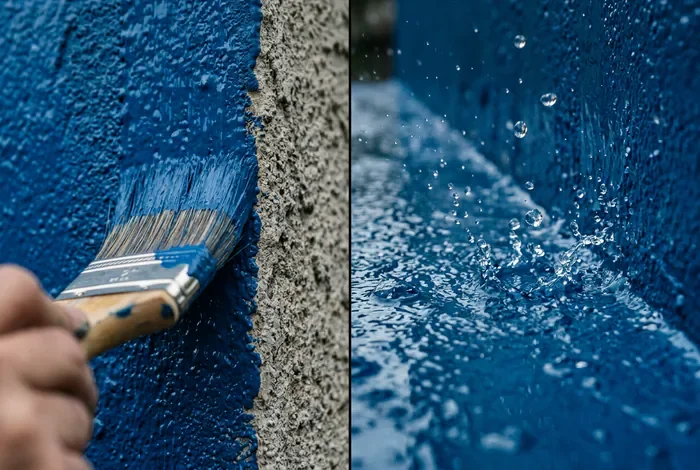 Pluie après peinture extérieure : comment sauver vos murs ? - 3 astuces pour réparer une peinture abîmée par la pluie - Peinture extérieure et pluie : que faire en cas d'averse ? Peinture murale extérieure et impacts de pluie