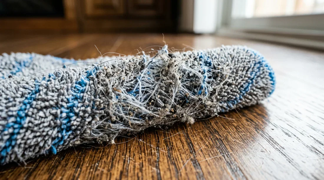 Action des fibres microfibres sur la saleté
