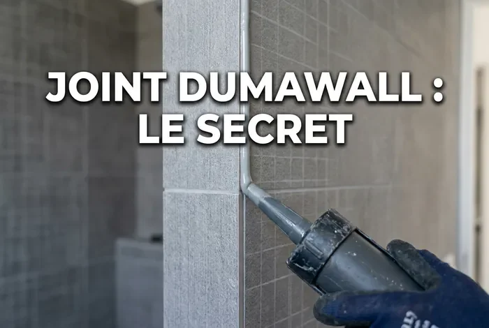 Zoom sur la réalisation d'un joint de silicone parfait sur panneau Dumawall
