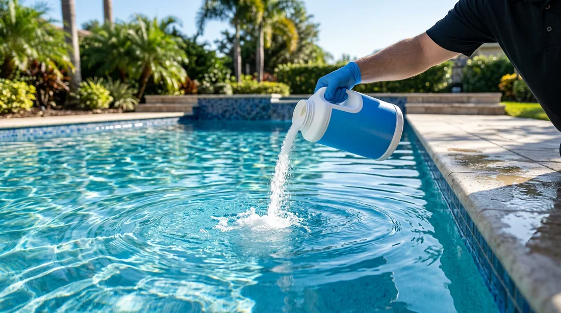 Comment augmenter le taux de TAC dans la piscine Ajout de produit correcteur pour augmenter le TAC de la piscine