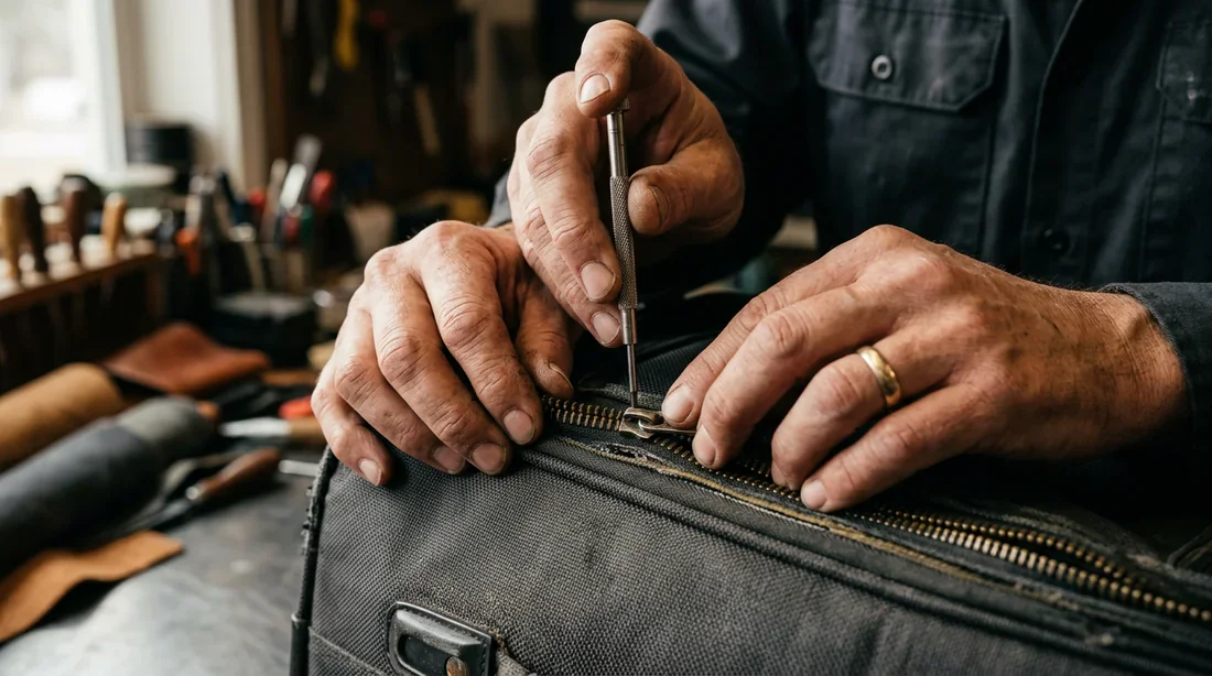 Comment débloquer une fermeture de valise Réparation manuelle d'une fermeture éclair de valise bloquée