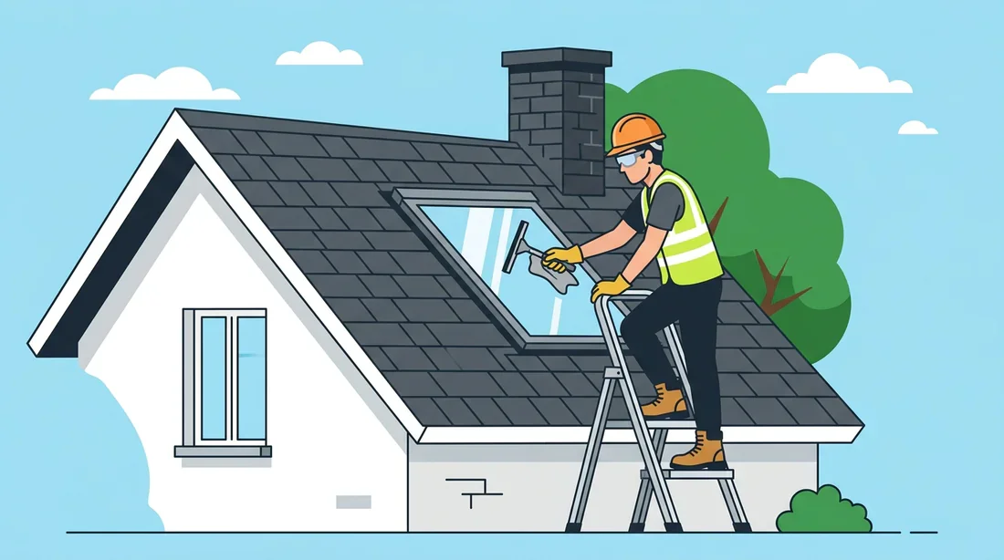 Consignes de sécurité entretien Velux Entretien sécurisé d'une fenêtre de toit Velux