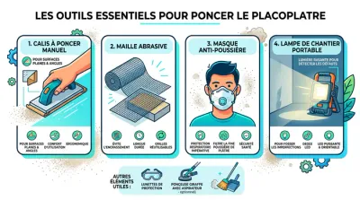 Gros plan sur une cale à poncer en action