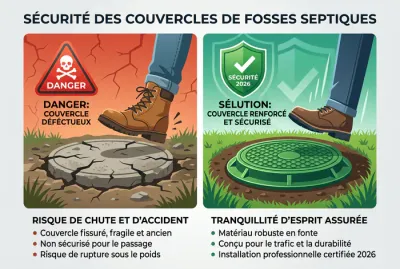 Comparatif sécurité couvercle de fosse septique