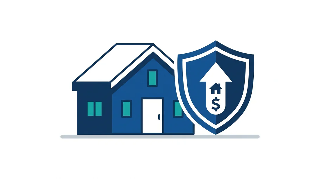 Illustration symbolisant la protection de la valeur immobilière