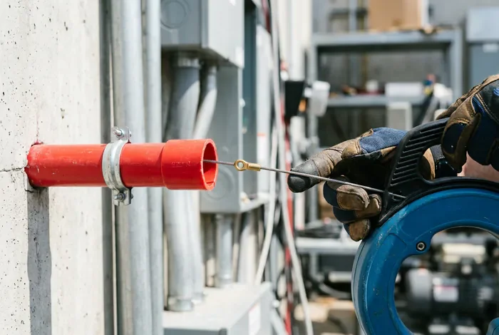 Passer un câble dans une gaine enterrée : Guide 2026 - Passer un câble enterré : 3 astuces pour ne plus bloquer - Comment passer un câble dans une gaine enterrée sans effort ? Utilisation d'une aiguille d'électricien