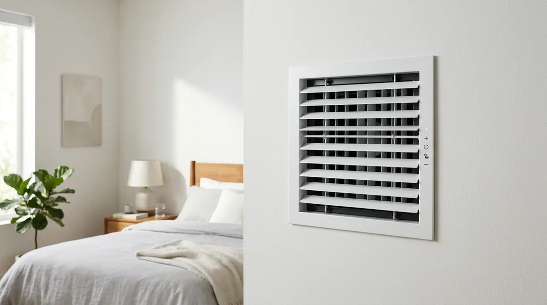 Bouche de soufflage de climatisation pour zonage thermique Grille de ventilation motorisée pour gestion de température par zone