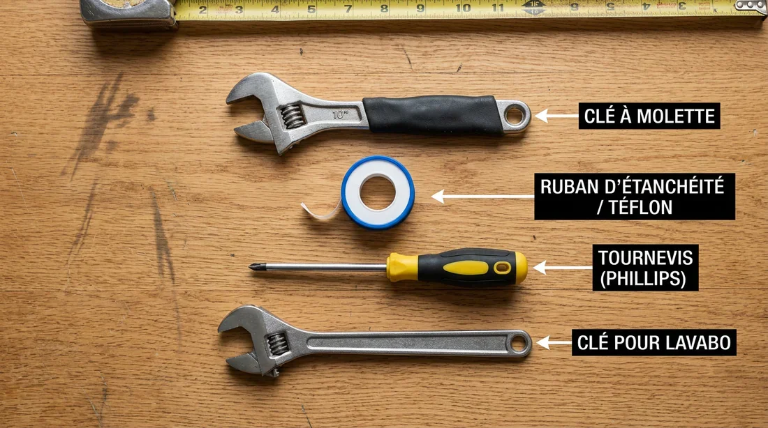 Outils de plomberie nécessaires pour installer un mitigeur