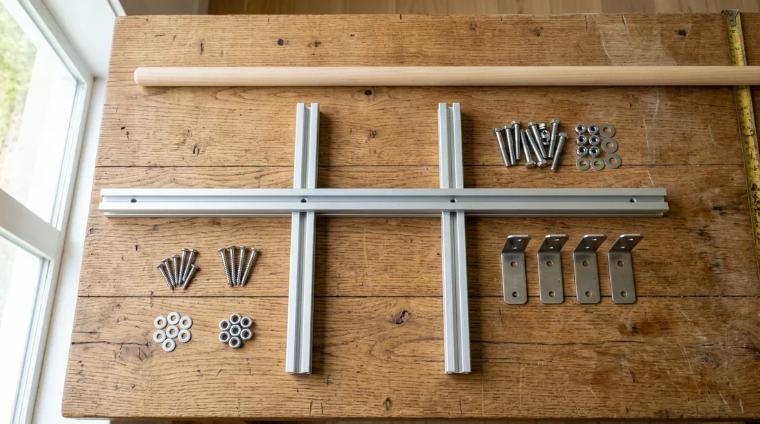 Matériel de fabrication du râteau de nivellement Matériaux et pièces métalliques nécessaires pour fabriquer un râteau de nivellement.