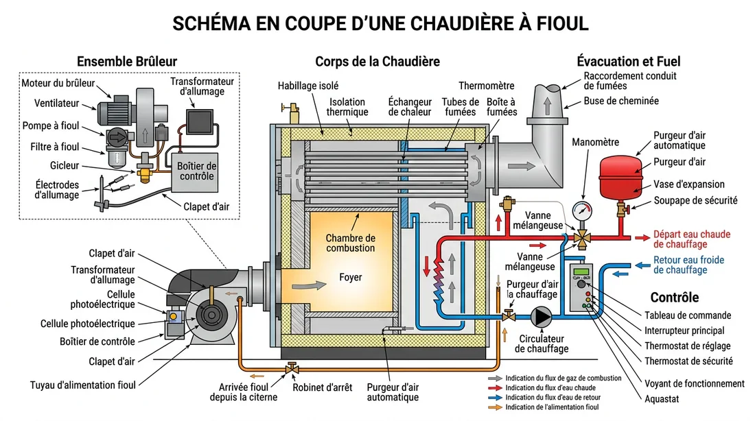 Chaudière Buderus G115 installation professionnelle Chaudière Buderus G115 dans une chaufferie propre et organisée