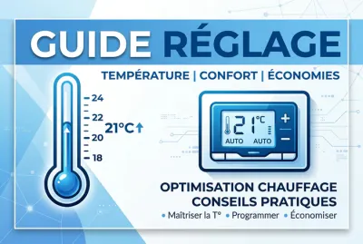 Guide de réglage pour thermostat Hitachi