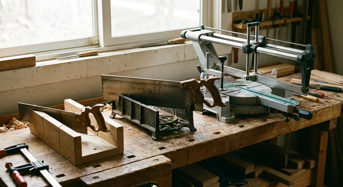 Comparaison entre différents modèles de scies à onglet manuelles.